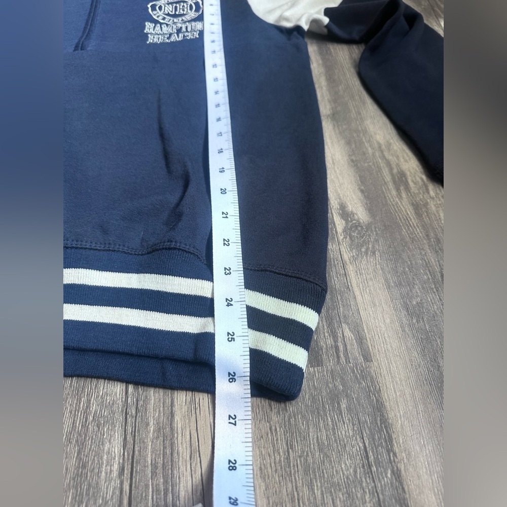 Exist Beach Sweatshirt Size Medium Navy Hampton Beach Quarter Zip Sweatshirt - Picture 8 of 16
